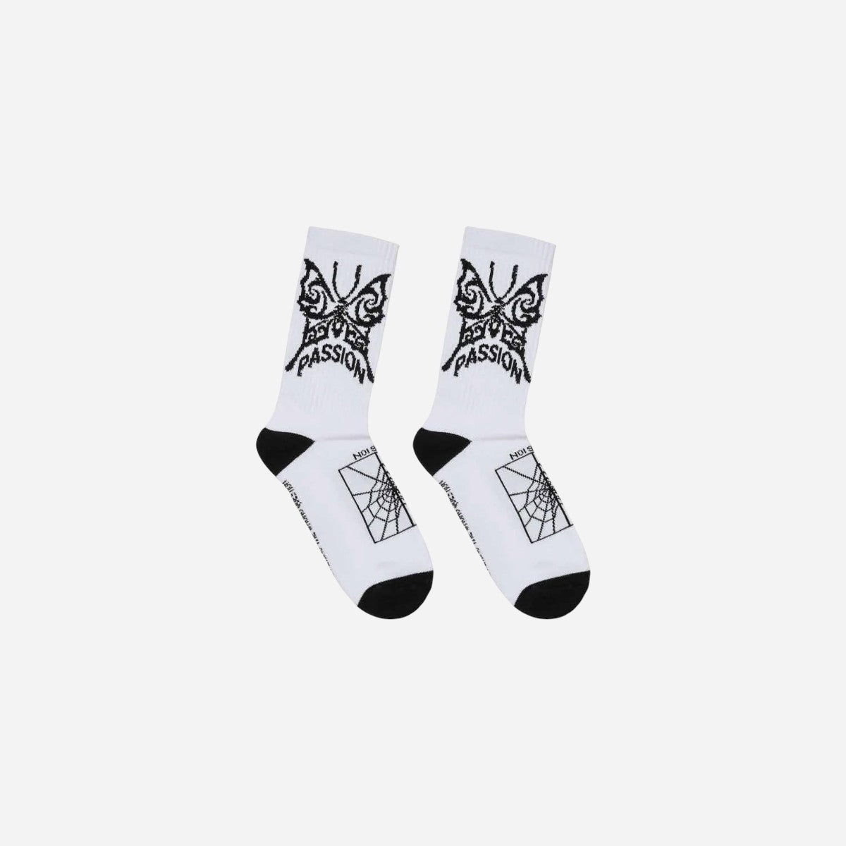 Passion - Butterfly Socks - White