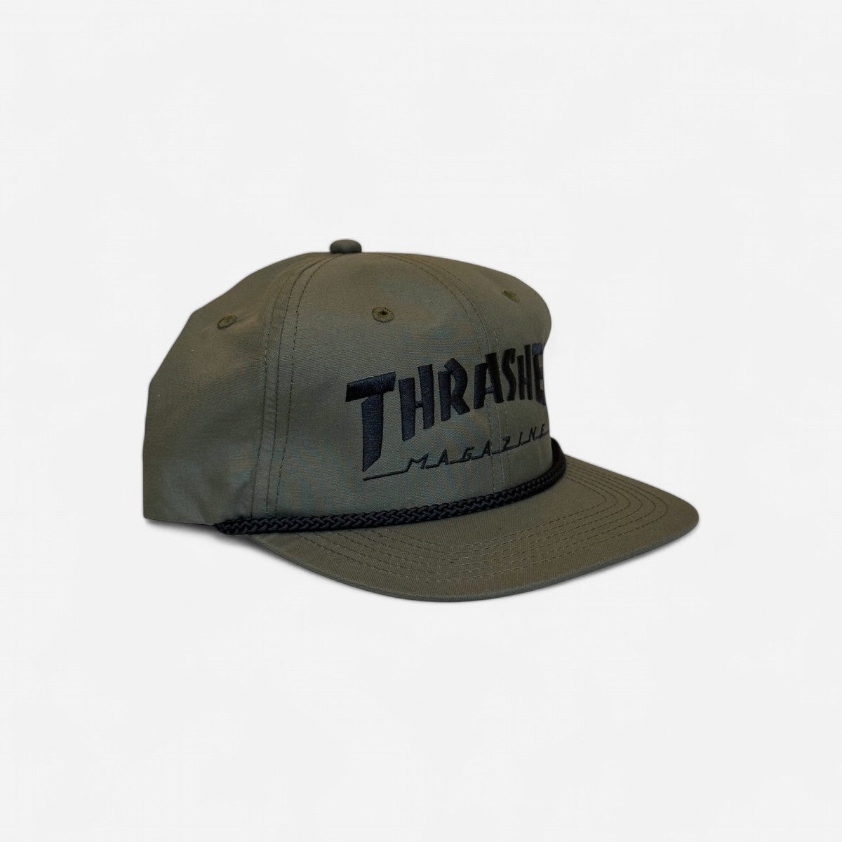 Thrasher - Rope Snapback Cap - Olive/Black