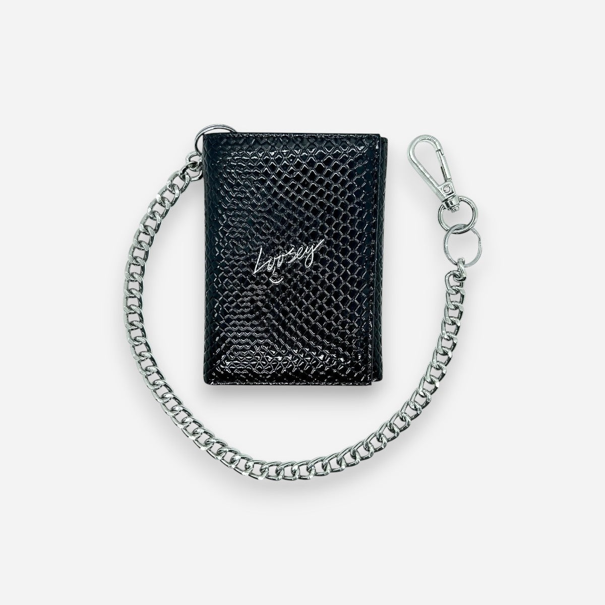 Loosey - Metallic Black Chain Gang Wallet