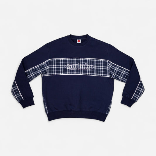 Baglady - Warp Tech Sweatshirt - Navy/Plaid