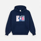 Polar - Pink Dress Dave Hoodie - Dark Blue