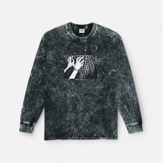 Polar - Caged Hands Longsleeve Tee - Acid Black