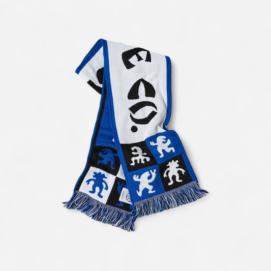Polar - Football Scarf - Checkers Blue