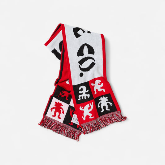 Polar - Football Scarf - Checkers Red