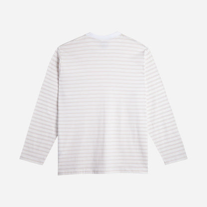 Polar - Steve Longsleeve Tee - White/Taupe