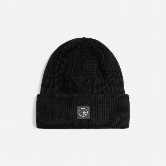 Polar - Double Fold Merino Beanie - Black