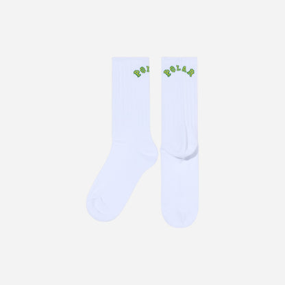 Polar - Large Rib Socks Socks - White