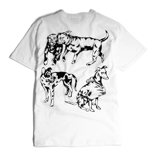 Skateboard Café - Pooch Tee - White