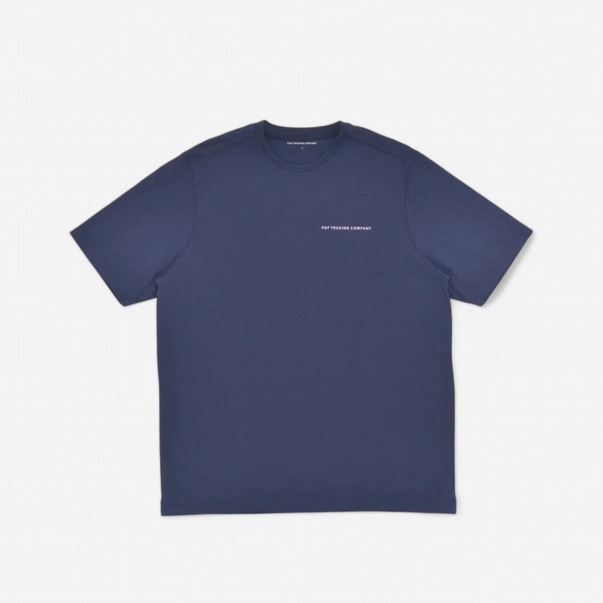 Pop Trading Company - Logo Tee - Navy/Viola