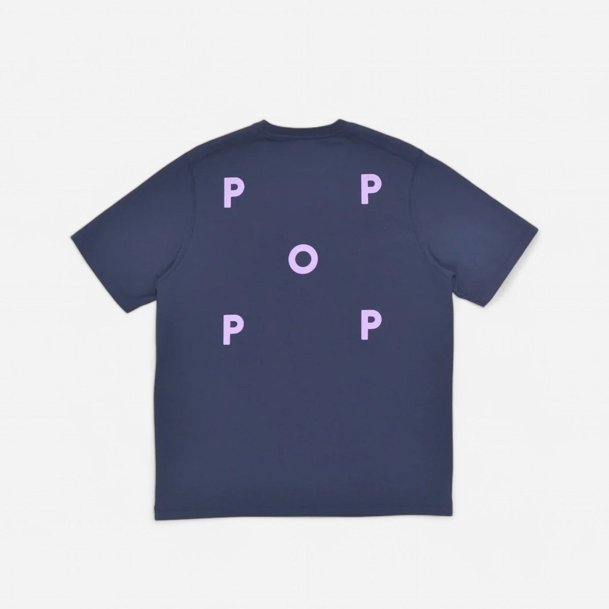 Pop Trading Company - Logo Tee - Navy/Viola