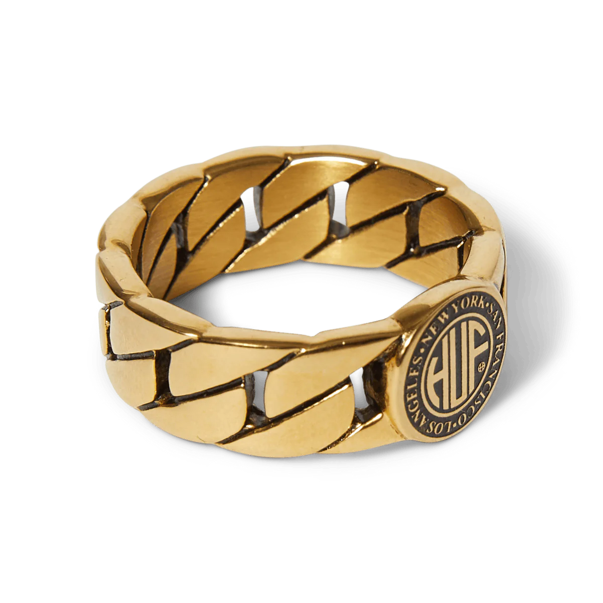 HUF - Regional Cuban Link Ring - Gold