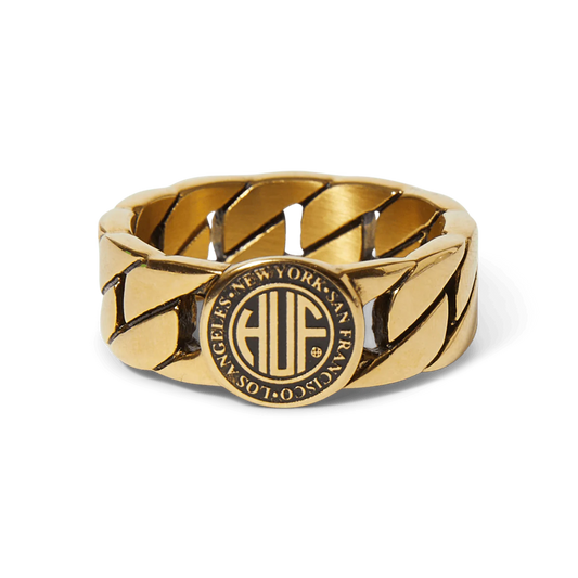 HUF - Regional Cuban Link Ring - Gold