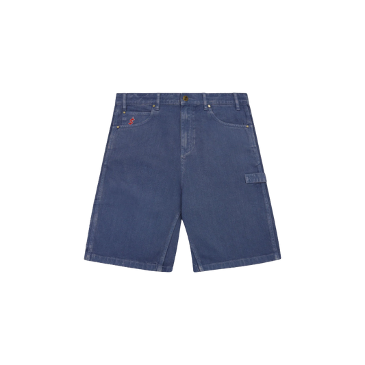 Cash Only - Records Denim Shorts - Slate