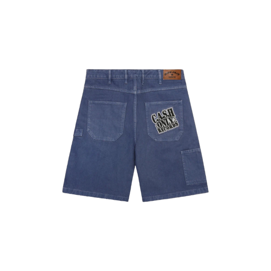 Cash Only - Records Denim Shorts - Slate