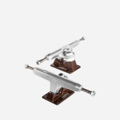 Lurpiv - Solid Polished/Brown V3 Trucks - 155mm / 8.75" (Pair)