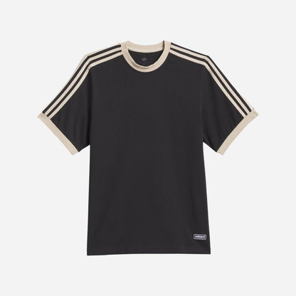 ADIDAS - Skateboarding Ringer Tee - Black/Khaki Three