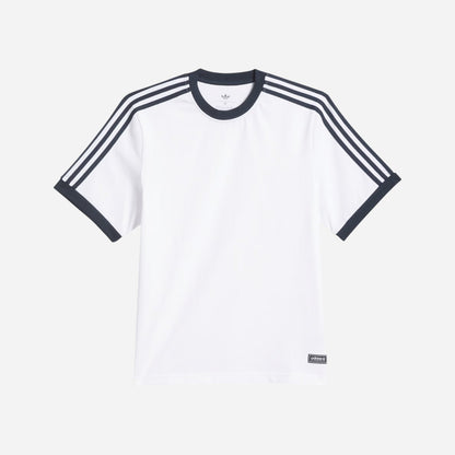 ADIDAS - Skateboarding Ringer Tee - White/Aura Ink