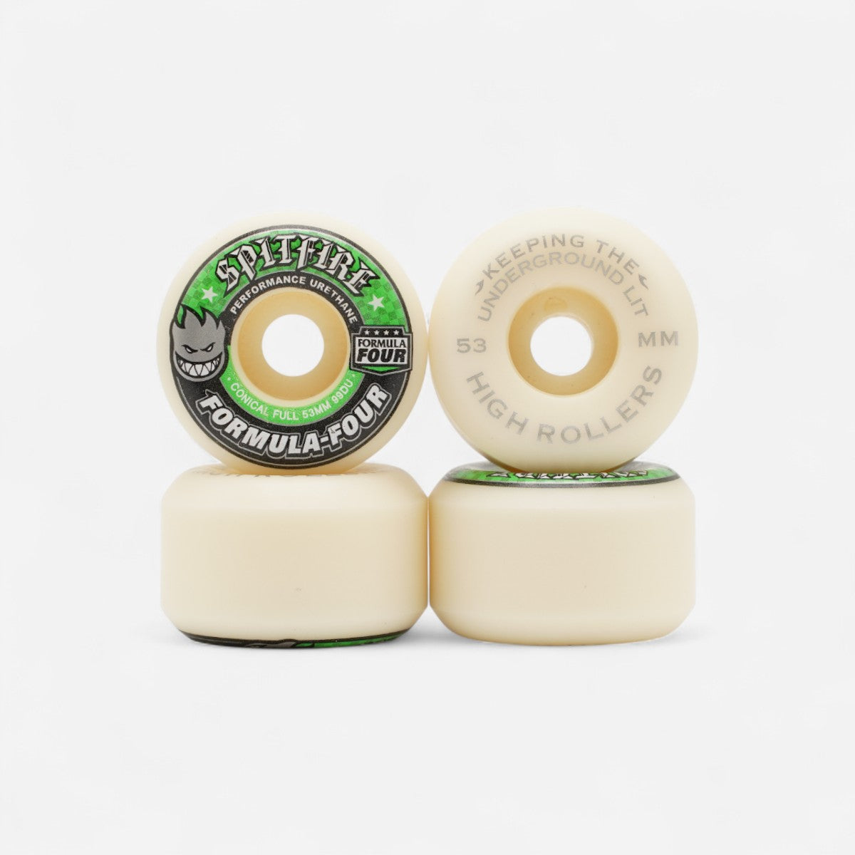 Spitfire - Formula Four Conical Full High Rollers Wheels - 53mm 99du
