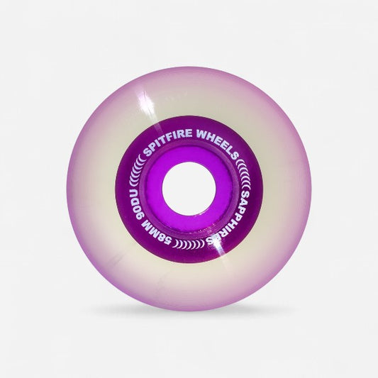 Spitfire - Sapphires Radial Purple Wheels - 58mm 90du