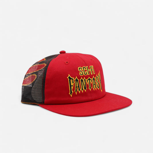 Sci-Fi Fantasy - Biker Logo Cap - Red