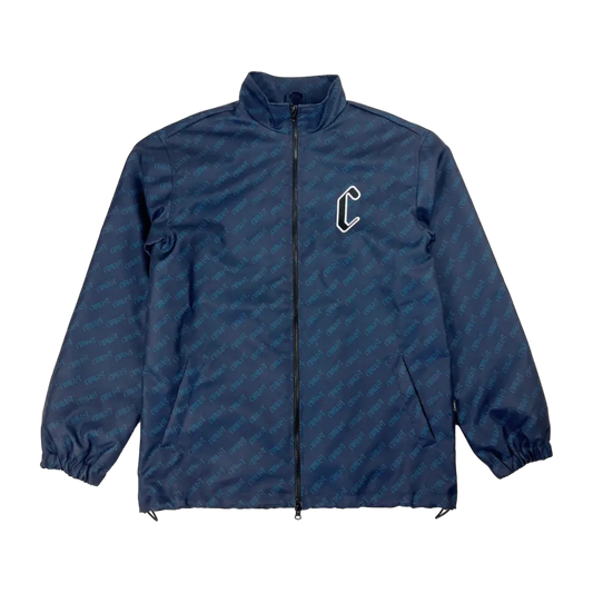 Civilist - Allover Summer Track Jacket - Dark Navy/Petrol