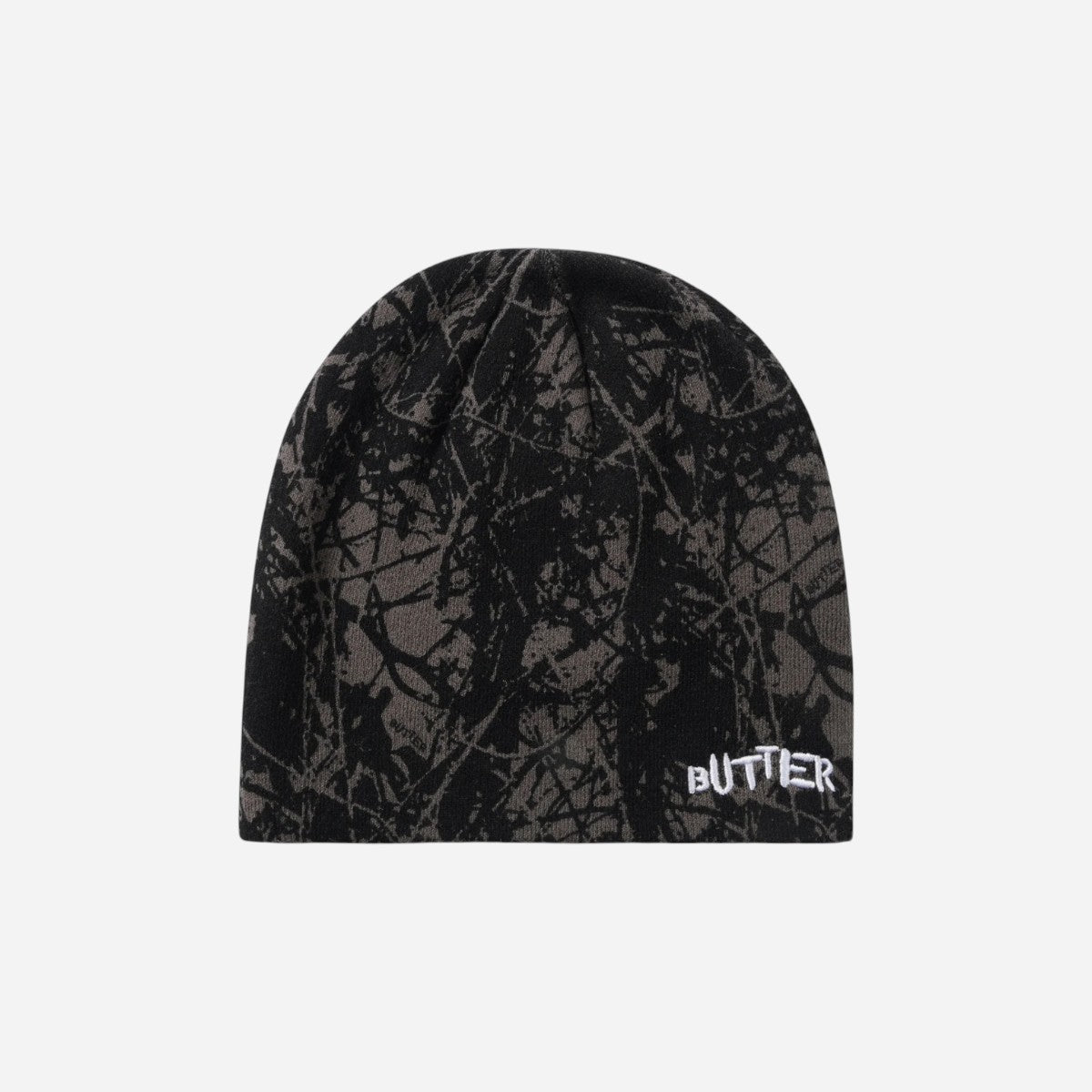 Butter Goods - Woods Camo Skully Beanie - Black
