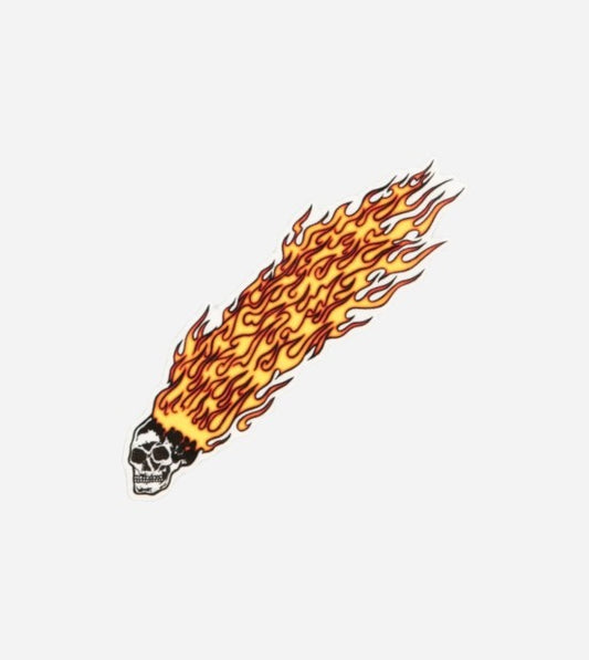 Baker - Flame Skull Sticker