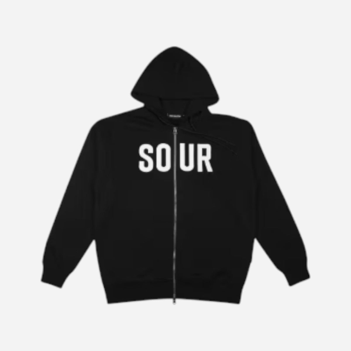 Sour - Army Zip Up Hoodie - Black