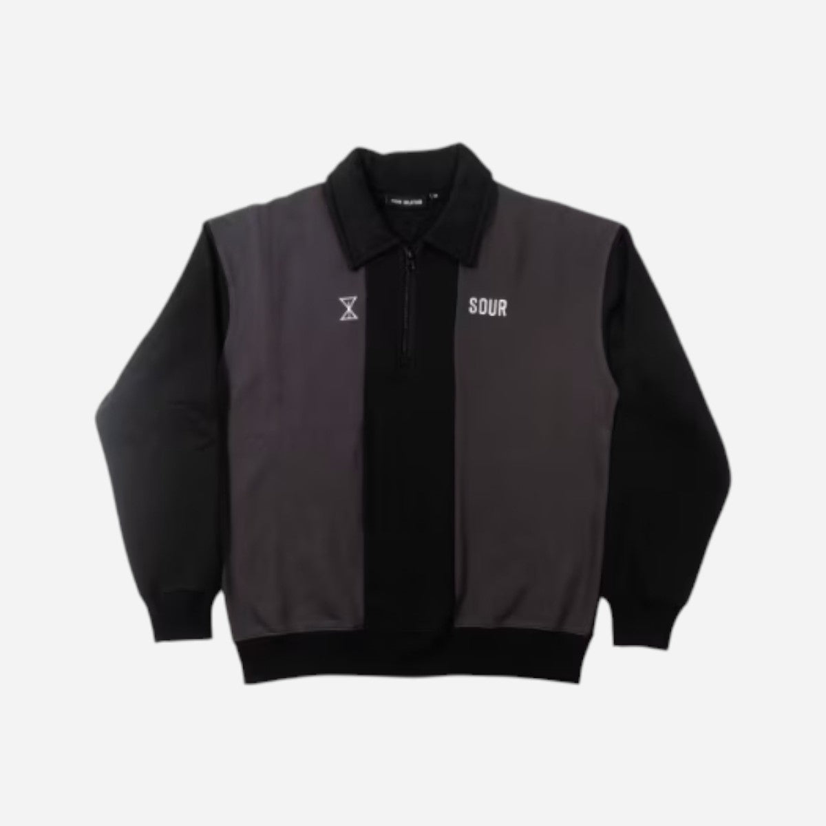 Sour - Collar Quarter Zip - Black/Grey
