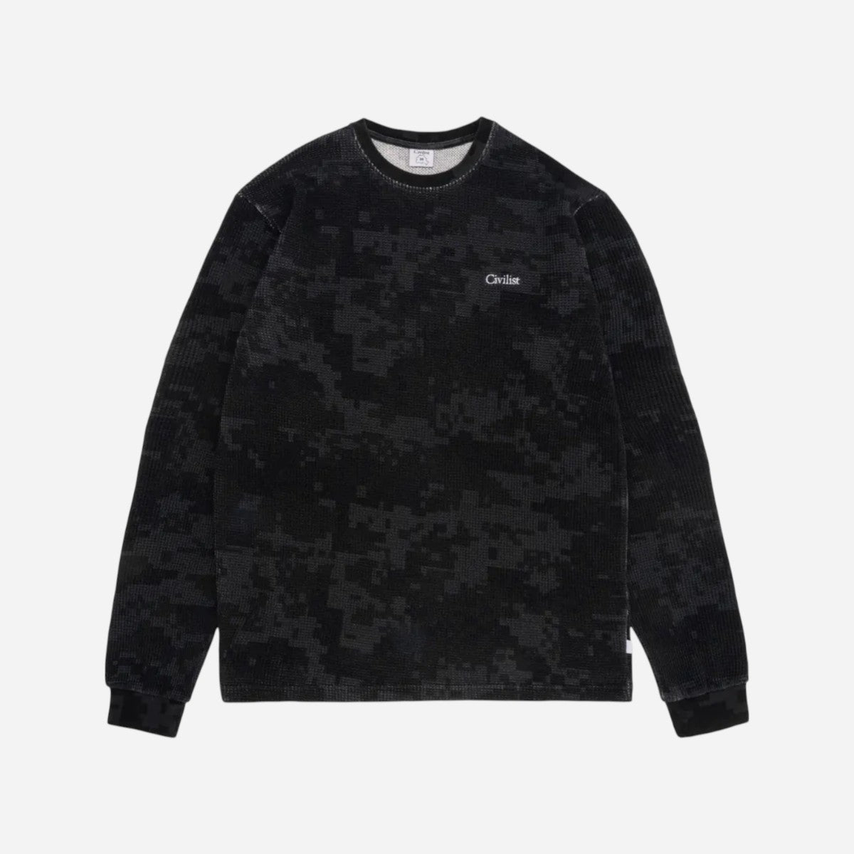 Civilist - Thermal Long Sleeve Tee - Stealth Digi Camo