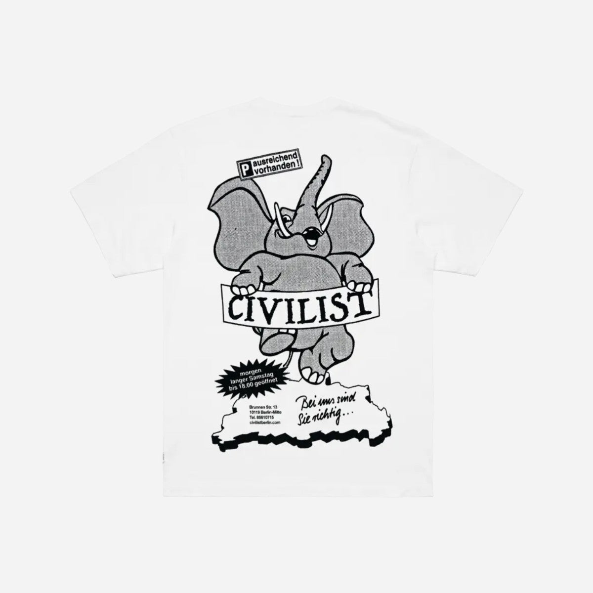 Civilist - Elephant Tee - White
