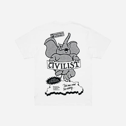 Civilist - Elephant Tee - White