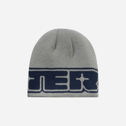 Butter Goods - Glint Reversible Skully Beanie - Navy/Grey