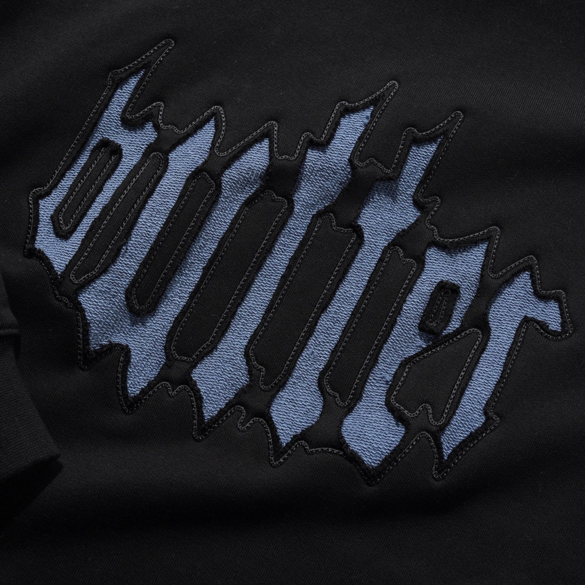 Butter Goods - Cut Out Applique Crewneck - Black