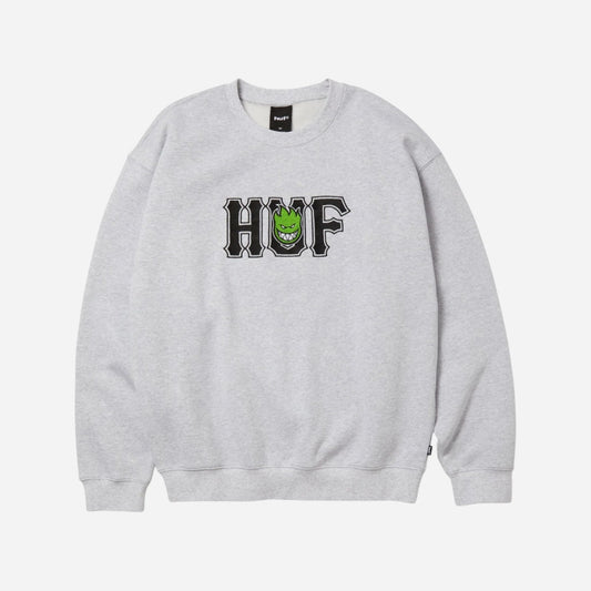 HUF x Spitfire - Union Crewneck - Heather Grey