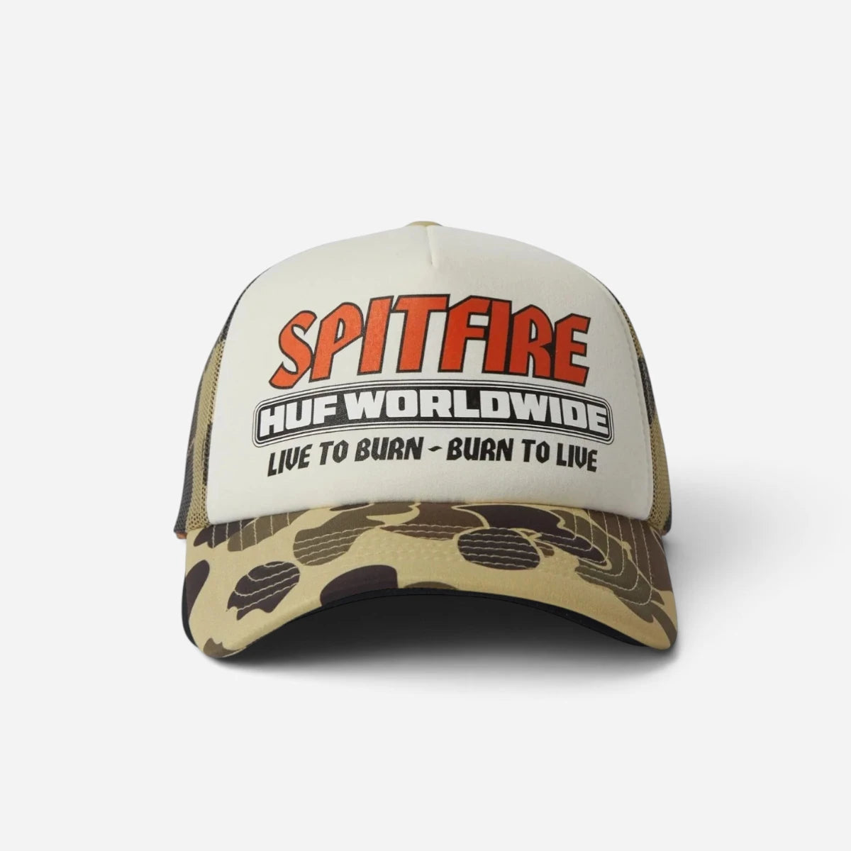 HUF x Spitfire - Burn Forever Trucker Cap - Camo