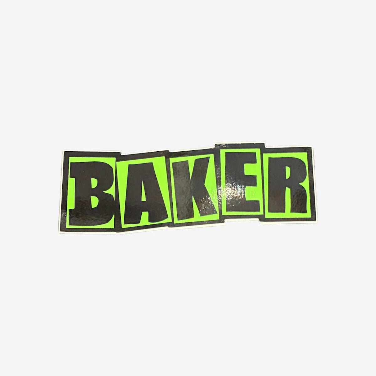 Baker - Logo Black/Green Sticker