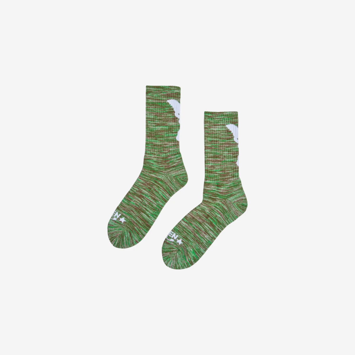 Token - Angelic Socks - Space Knit Green