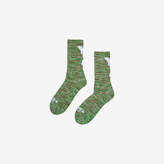 Token - Angelic Socks - Space Knit Green