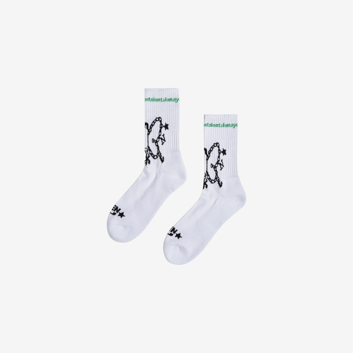 Token - Delta Socks - White
