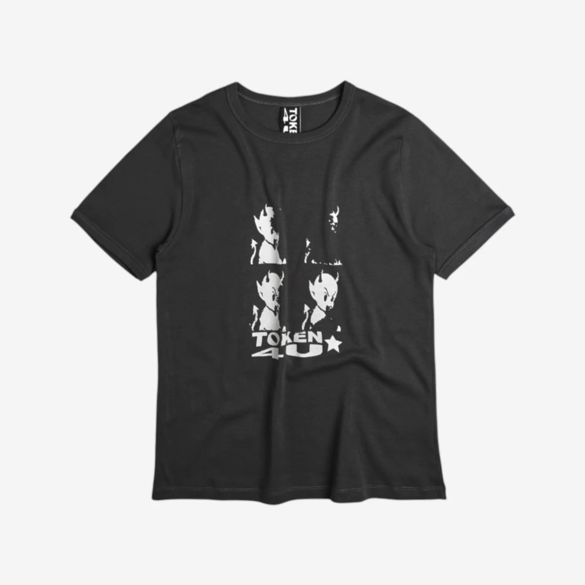 Token - Layback Unisex Ringer Tee - Black