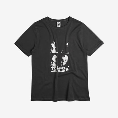 Token - Layback Unisex Ringer Tee - Black