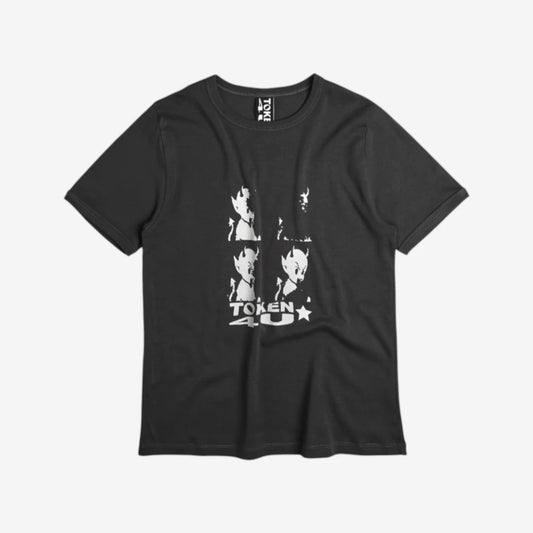 Token - Layback Unisex Ringer Tee - Black