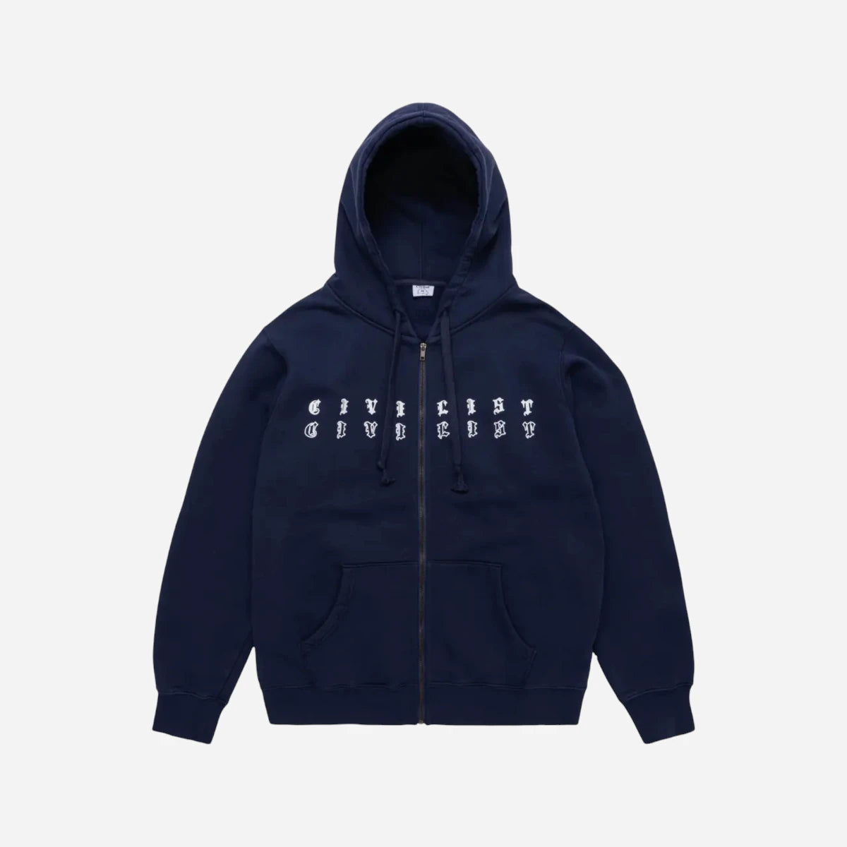 Civilist - Outline Zip Hood - Dark Navy