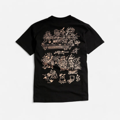 Skateboard Café - Ethan Tee - Black