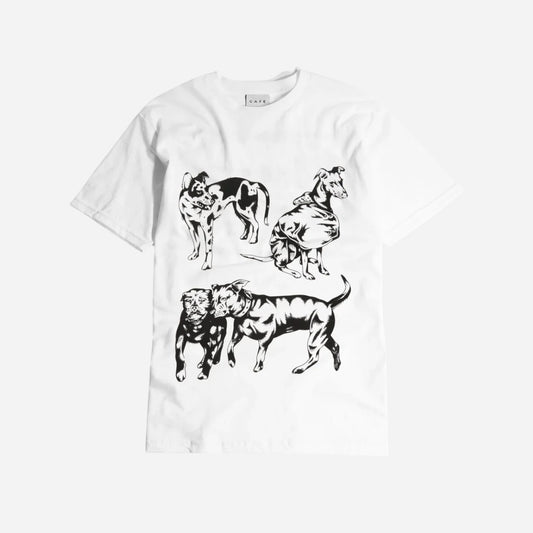 Skateboard Café - Pooch Tee - White