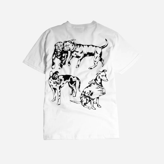 Skateboard Café - Pooch Tee - White