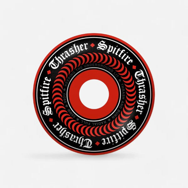 Spitfire - Formula Four Thrasher Oath Radial Full Red Wheels - 58mm 99du