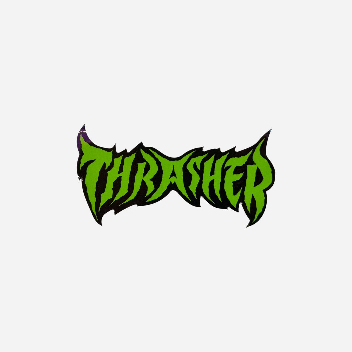 Thrasher - Metal Logo Green Sticker