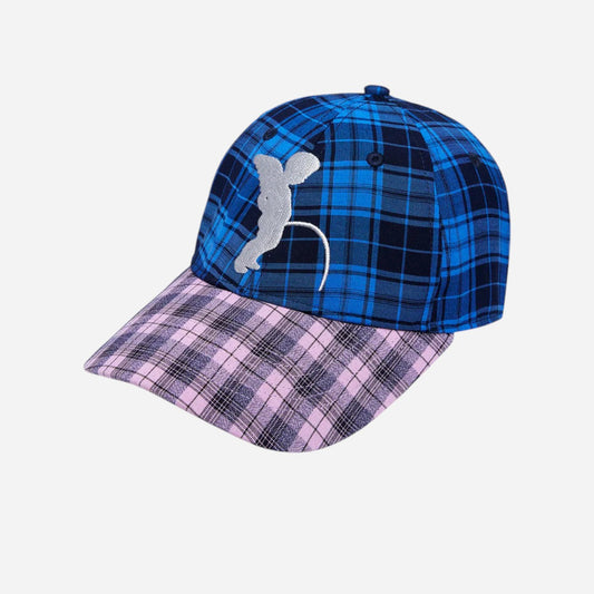 Token - Pissing Angel Cap - Blue/Purple Plaid